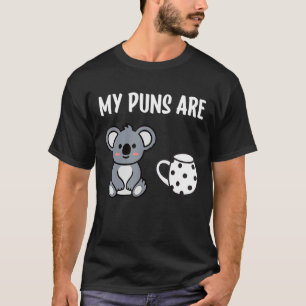 Camiseta Meus Peitos São Animais De Urso Koala Tea Pun Koal