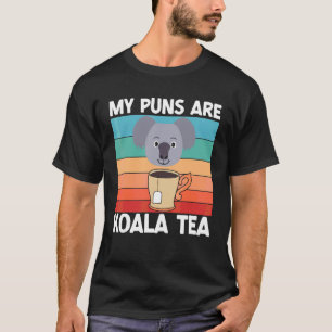Camiseta Meus Peitos São Animais De Urso Koala Tea Pun Koal