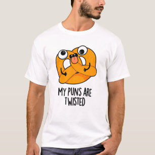 Camiseta Meus Peitos São Entortados Engraçado Pretzel Pun