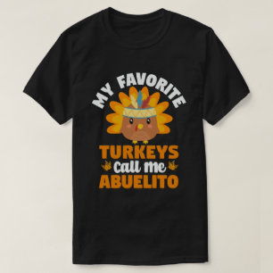 Camiseta Meus perus favoritos me chamam de Abuelito Ação