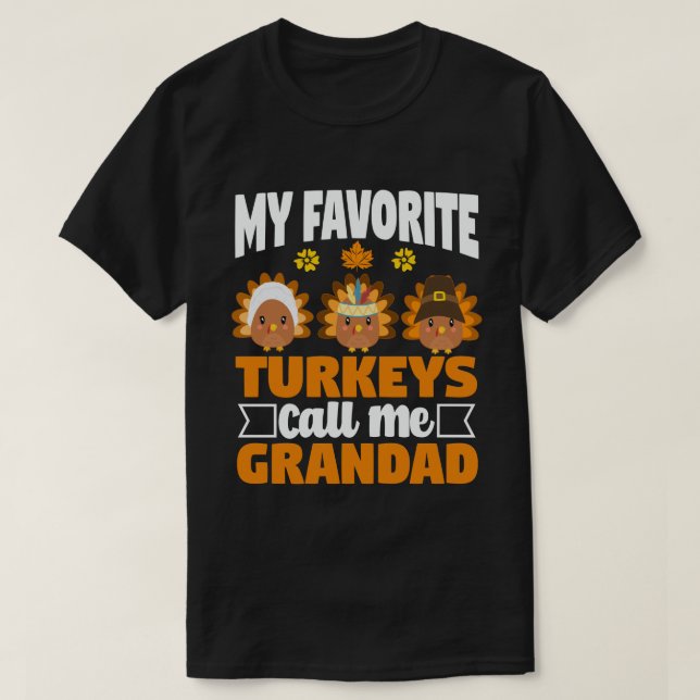 Camiseta Meus perus favoritos me chamam de Ação de Graças (Frente do Design)