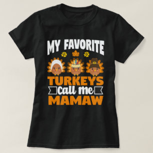 Camiseta Meus perus favoritos me chamam de Ação de Graças d