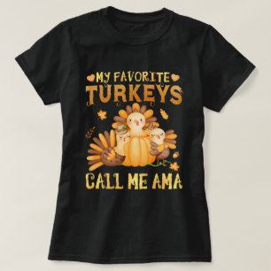 Camiseta Meus perus favoritos me chamam de Ama Fall Ação de