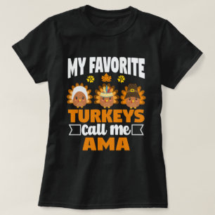 Camiseta Meus perus favoritos me chamam de Ama Fall Ação de