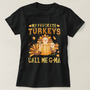 Camiseta Meus perus favoritos me chamam de G-Mãe Call Aç