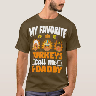 Camiseta Meus perus favoritos me chamam de GDaddy Funny Fal