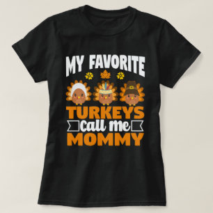 Camiseta Meus perus favoritos me chamam de Mamãe de Ação de