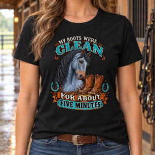 Camiseta Meus Pés Estavam Limpos Cinco Minutos Atrás Humor