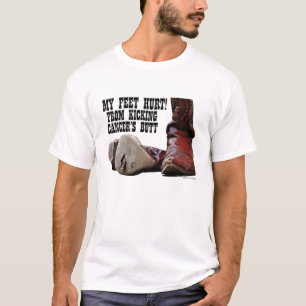 Camiseta Meus Pés Machucaram Do Bumbum Do Cancer