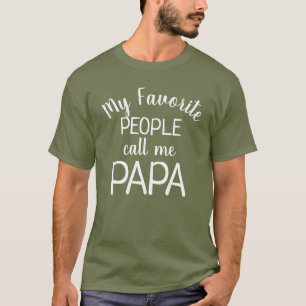 Camiseta Meus Pessoas Favoritas Me Chamam de Papai Avô Engr