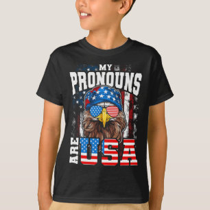 Camiseta Meus Pronunciantes São Águia Patriótica Dos Eua Fu