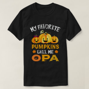 Camiseta Meus Pumpkins Favoritos Me Chamam De Dia de as Bru