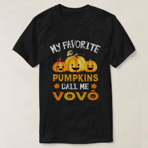 Camiseta Meus Pumpkins Favoritos Me Chamam De Dia de as Bru
