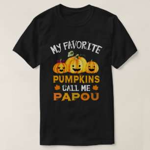 Camiseta Meus Pumpkins Favoritos Me Chamam De Dia de as Bru