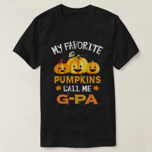 Camiseta Meus Pumpkins Favoritos Me Chamam De Dia de as Bru