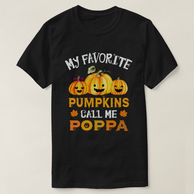Camiseta Meus Pumpkins Favoritos Me Chamam De Dia de as Bru (Frente do Design)