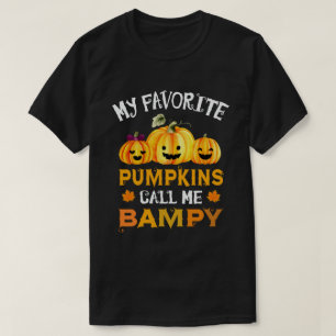 Camiseta Meus Pumpkins Favoritos Me Chamam De Dia de as Bru