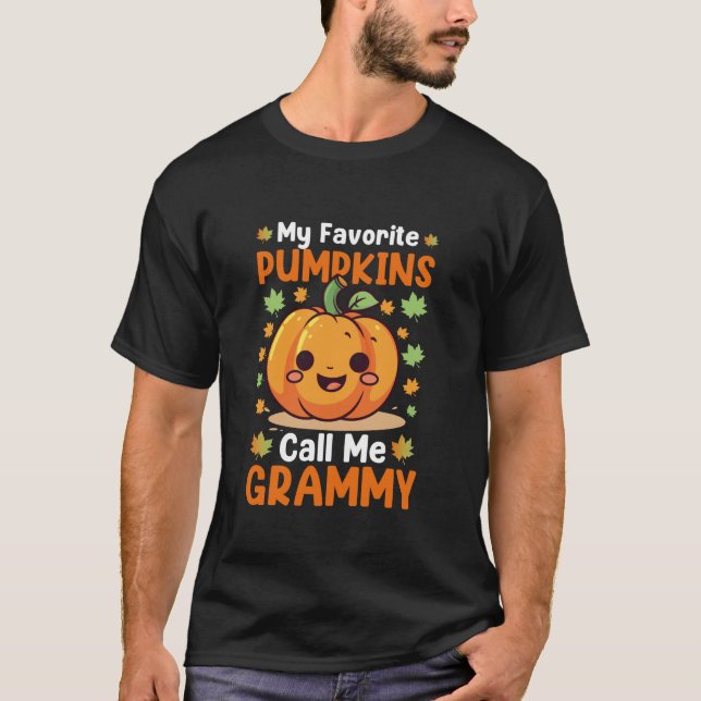 Camiseta Meus Pumpkins Favoritos Me Chamam De Feiticeiro En (Frente)