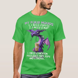 Camiseta Meus Quatro Humores Eu Preciso Café Eu Preciso Uma