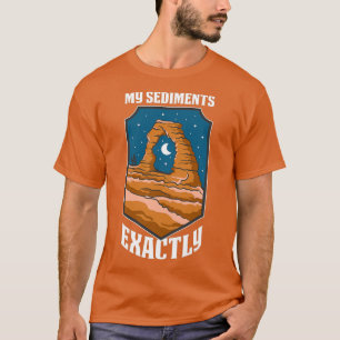 Camiseta Meus Sedimentos Exatamente Engraçados Presente Geo