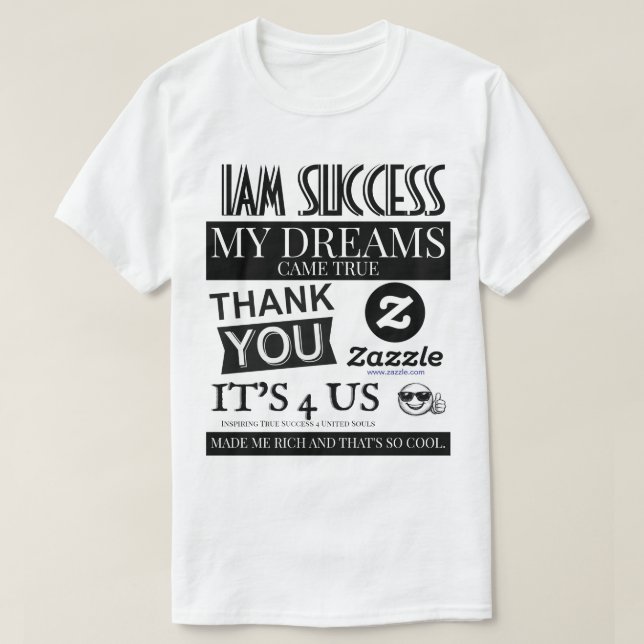 CAMISETA MEUS SONHOS SE REALIZARAM (Frente do Design)
