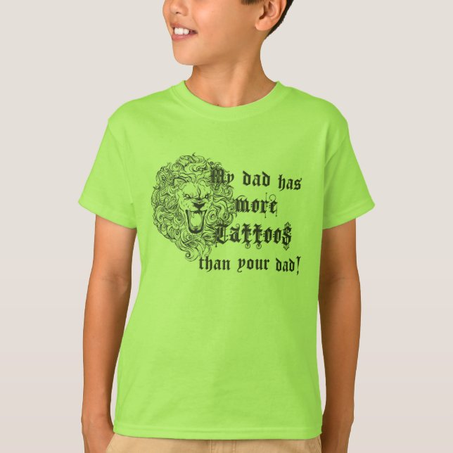 Camiseta Meus tatuagens dos pais (Frente)
