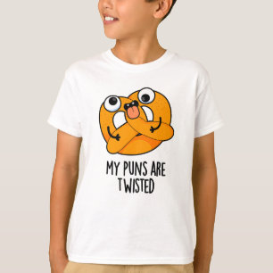 Camiseta Meus Trocadilhos São Pretzel Engraçado Torcido Tro