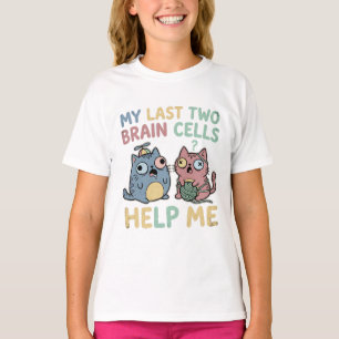 Camiseta Meus Últimos Dois Neurônios Me Ajudam Meme de Gato