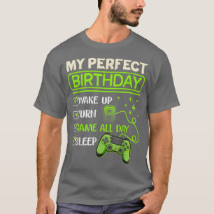 Camiseta Meus Videos games de Dia Perfeitos para Jogos Ofer