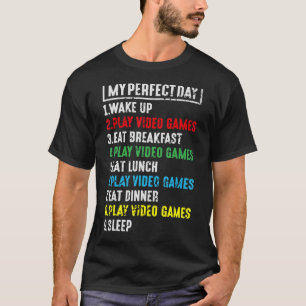 Camiseta Meus Videos games Perfeitos Mostram Um Jogador Leg