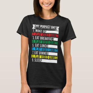 Camiseta Meus Videos games Perfeitos Mostram Um Jogador Leg