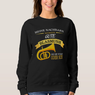 Camiseta Meus Vizinhos Ouvem Bela Música Eólica Tuba Bra