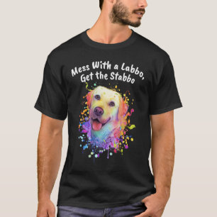 Camiseta Mexa com o Labbo e Leve uma Facada Retriever Labra
