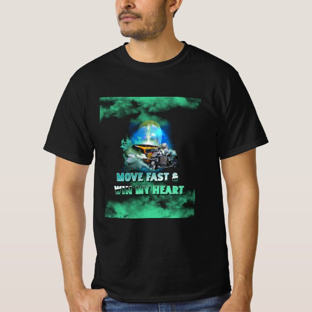 Camiseta Mexa-se rápido e ganhe meu coração | F1 | Autoespo (Frente)