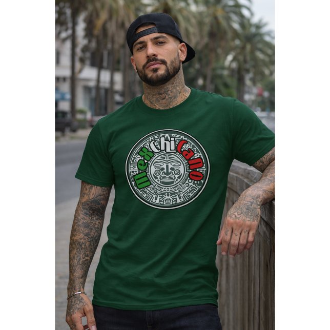 Camiseta MexChicano Asteca (Criador carregado)
