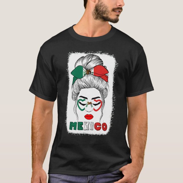 Camiseta Mexican flag 16th September Mexico Independence Da (Frente)