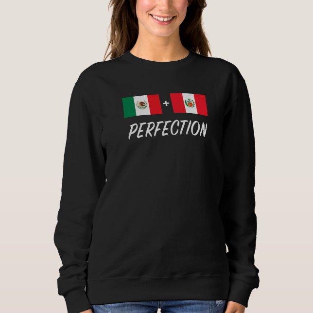 Camiseta Mexican Peruvian Flag Mexico Peru  (Frente)