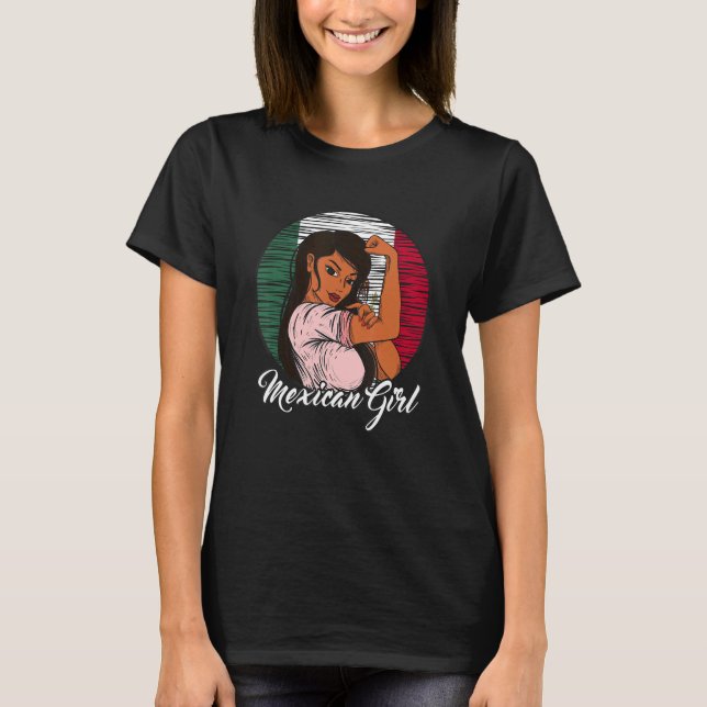 Camiseta mexicana: Bandeira mexicana (Frente)