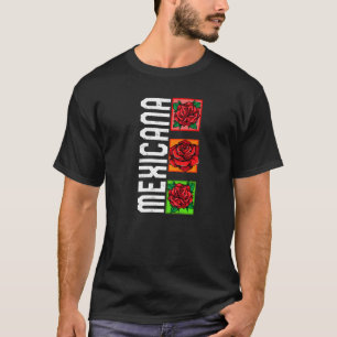 Camiseta Mexicana Cottagecore Floral Morena Mulheres Latina
