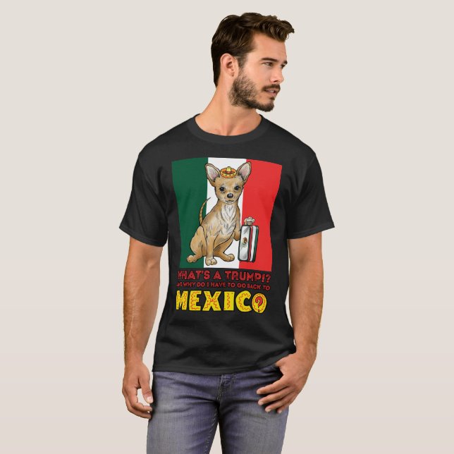 Camiseta mexicana da imigração do trunfo (Frente Completa)