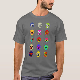 Camiseta mexicana da luta da máscara de Lucha