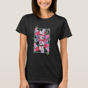 Camiseta Mexicana Latina Mulher México Garota Mexicana Flor