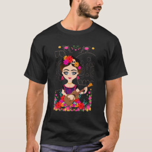 Camiseta Mexicana Maria Frida Doll