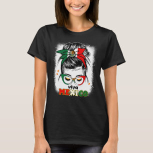 Camiseta Mexicana Mulher Viva México Cabelo de Arma Mexican