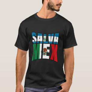Camiseta Mexicana salvadorenha El Salvador México Mulher Mu
