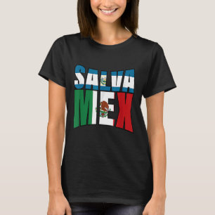 Camiseta Mexicana salvadorenha El Salvador México Mulher Mu