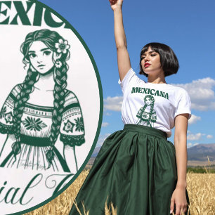 Camiseta Mexicana Social Club Empoderada Latina Bonita