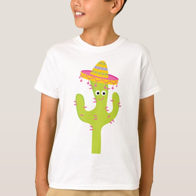 Camiseta Mexicano bonito do cacto (Frente)