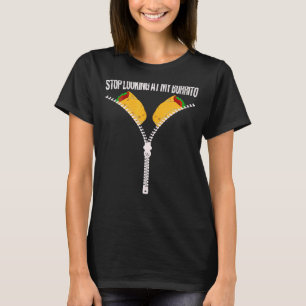 Camiseta Mexicano Bonito Pare De Olhar Para Minha Cin Burri