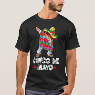 Camiseta Mexicano Cinco Dabbing Dab De Poncho Mayo